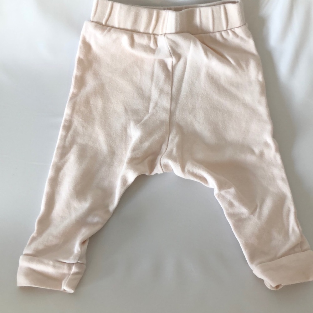 Soft blush pink joggers with pocket SIZE 6-12 mon